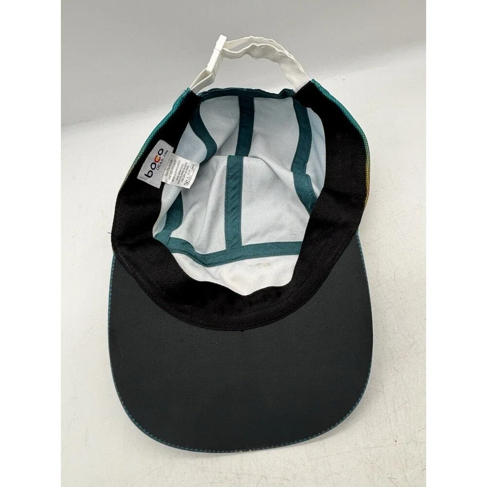 BOCO Gear Ironman 70.3 La Quinta Finisher Running Hat Teal Mesh Triathlon Cap